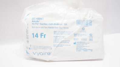 Vyaire 4894T AirLife Tri-Flo Suction Cath-N-Glove Kit 14Fr
